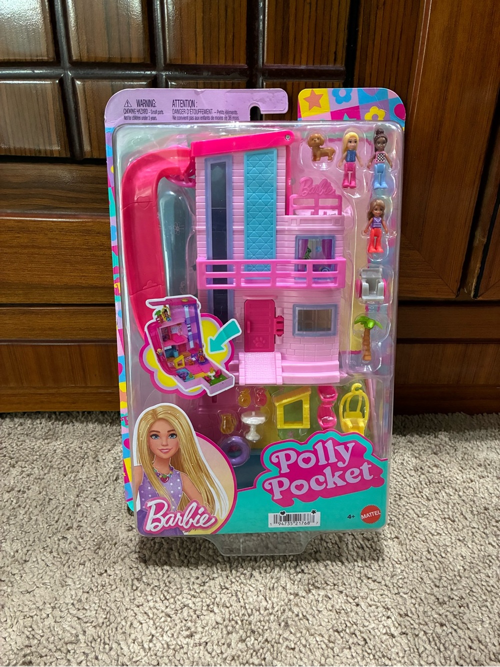 Polly Pocket Barbie Dream house Compact Dollhouse Playset 3 Micro Dolls 2024